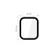 Ekrano apsauga Apple Watch 4 / 5 / 6 / SE 1 / 2 / 3 (44mm) laikrodžiui "Tech-Protect Glass Flex+ 2-Pack"
