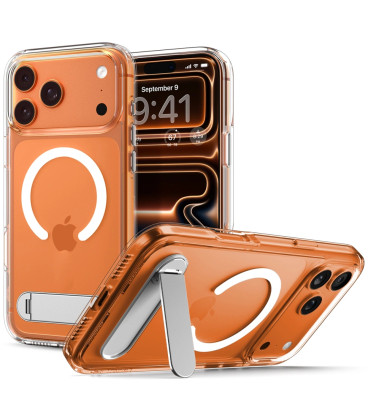 Skaidrus / baltas dėklas Apple iPhone 17 Pro Max telefonui "Spigen Ultra Hybrid "S" MAG Magsafe"