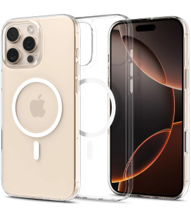 Skaidrus (Baltas) dėklas Apple iPhone 16 Pro telefonui "Spigen Thin Fit T MAG Magsafe"