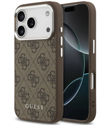 Rudas dėklas Apple iPhone 17 Pro telefonui "Guess 4G MagSafe Case"