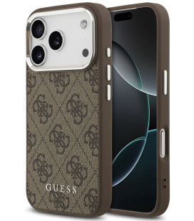 Rudas dėklas Apple iPhone 17 Pro Max telefonui "Guess 4G MagSafe Case"