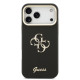 Juodas dėklas Apple iPhone 17 Pro Max telefonui "Guess PU Grained 4G Logo Stand Camera Frame Case"