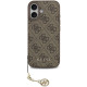 Rudas dėklas Apple iPhone 17 telefonui "Guess 4G Charm Case"