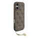 Rudas dėklas Apple iPhone 17 telefonui "Guess 4G Charm Case"
