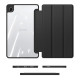 Juodas atverčiamas dėklas Samsung Galaxy Tab A11 8.7 planšetei "Dux Ducis Toby"