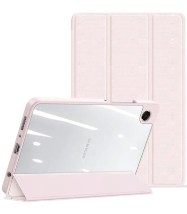 Rožinis atverčiamas dėklas Samsung Galaxy Tab A11 8.7 planšetei "Dux Ducis Toby"
