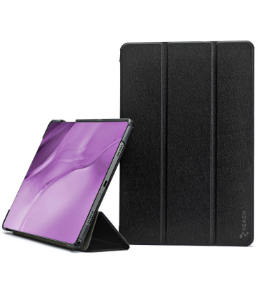 Juodas dėklas Lenovo Tab 10.1 TB311 planšetei "Reach Smart Leather"