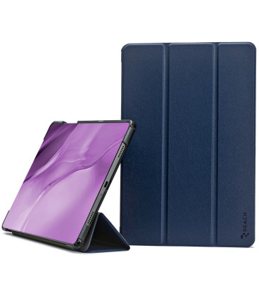 Mėlynas dėklas Lenovo Tab 10.1 TB311 planšetei "Reach Smart Leather"