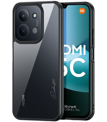 Juodas / skaidrus dėklas Xiaomi Redmi 15C 4G telefonui "Dux Ducis Aimo"