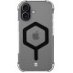 Skaidrus / juodas dėklas Apple iPhone 17 telefonui "Tactical MagForce Hexagon Cover"