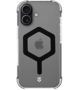 Skaidrus / juodas dėklas Apple iPhone 17 telefonui "Tactical MagForce Hexagon Cover"