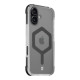 Skaidrus / juodas dėklas Apple iPhone 17 telefonui "Tactical MagForce Hexagon Cover"