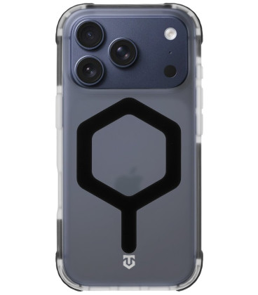 Skaidrus / juodas dėklas Apple iPhone 17 Pro telefonui "Tactical MagForce Hexagon Cover"