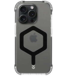 Skaidrus / juodas dėklas Apple iPhone 15 Pro telefonui "Tactical MagForce Hexagon Cover"
