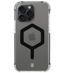 Skaidrus / juodas dėklas Apple iPhone 15 Pro Max telefonui "Tactical MagForce Hexagon Cover"