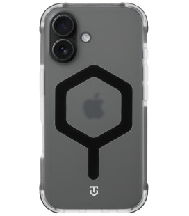 Skaidrus / juodas dėklas Apple iPhone 16 telefonui "Tactical MagForce Hexagon Cover"
