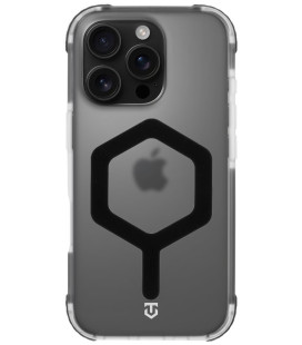 Skaidrus / juodas dėklas Apple iPhone 16 Pro telefonui "Tactical MagForce Hexagon Cover"