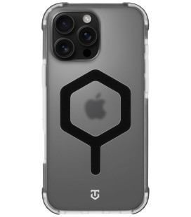 Skaidrus / juodas dėklas Apple iPhone 16 Pro Max telefonui "Tactical MagForce Hexagon Cover"