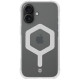 Skaidrus / baltas dėklas Apple iPhone 16 telefonui "Tactical MagForce Hexagon Cover"
