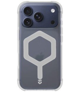 Skaidrus / baltas dėklas Apple iPhone 17 Pro telefonui "Tactical MagForce Hexagon Cover"