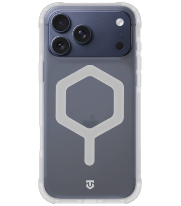 Skaidrus / baltas dėklas Apple iPhone 17 Pro Max telefonui "Tactical MagForce Hexagon Cover"