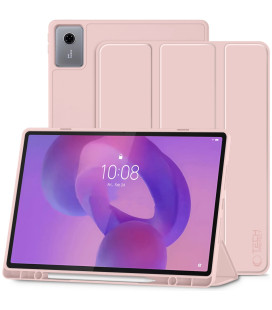 Rožinis atverčiamas dėklas Lenovo Idea Tab Plus 12.1 TB-361 planšetei "Tech-Protect SC"