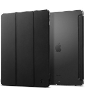 Juodas atverčiamas dėklas Apple iPad Pro 13” 7 / 8 / 2024-2025 planšetei "Spigen Liquid Air Folio"