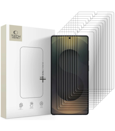 Apsauginiai grūdinti stiklai Samsung Galaxy S25 Ultra telefonui "Tech-Protect Bundle 10-Pack"