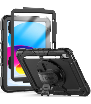 Juodas dėklas Apple iPad 10.9” 10 / 2022 / 11” 11 / 2025 planšetei "Tech-Protect Solid360"