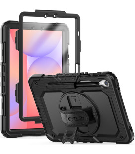 Juodas dėklas Samsung Galaxy Tab S9 11.0 / S9 FE / S10 FE / S10 Lite 10.9 planšetei "Tech-Protect Solid360"