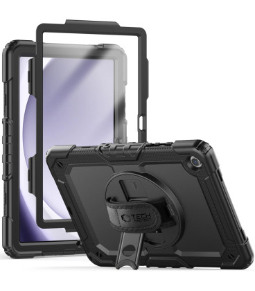 Juodas dėklas Samsung Galaxy Tab A9 Plus / A11 Plus 11.0 planšetei "Tech-Protect Solid360"