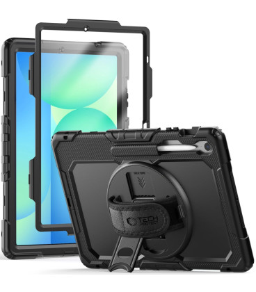 Juodas dėklas Samsung Galaxy Tab S10 FE Plus 13.1 X620 / X626B planšetei "Tech-Protect Solid"