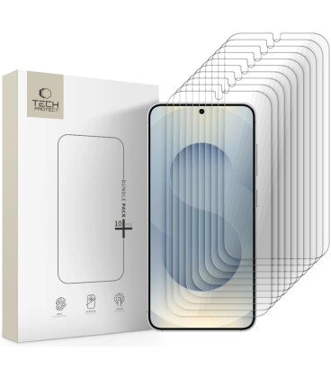 Apsauginiai grūdinti stiklai Samsung Galaxy S24 / S25 telefonui "Tech-Protect Bundle 10-Pack"