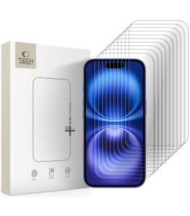 Apsauginiai grūdinti stiklai Apple iPhone 15 / 15 Pro / 16 telefonui "Tech-Protect Bundle 10-Pack"