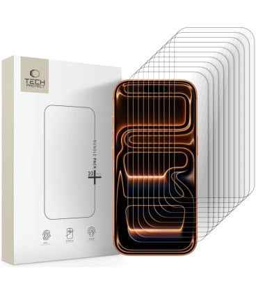 Apsauginiai grūdinti stiklai Apple iPhone 16 Pro Max / 17 Pro Max telefonui "Tech-Protect Bundle 10-Pack"