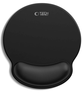 Juodas 25x22.5cm kilimėlis "Tech-Protect A200 Mouse Pad With Gel Wrist Rest"