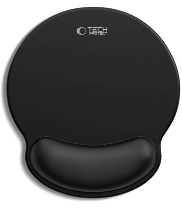 Juodas 25x22.5cm kilimėlis "Tech-Protect A200 Mouse Pad With Gel Wrist Rest"