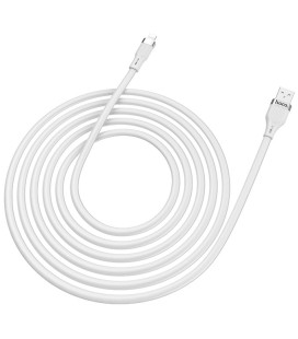 Baltas silikoninis USB-A - Lightning 120cm laidas "Hoco U72"