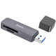 Pilkas atminties kortelių skaitytuvas "Hoco HB45 2-in-1 USB2.0"