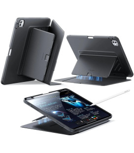 Juodas atverčiamas dėklas Apple iPad Pro 11” 5 / 6 / 2024-2025 planšetei "ESR Flip Hybrid"