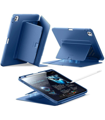 Mėlynas atverčiamas dėklas Apple iPad Pro 13” 7 / 8 / 2024-2025 planšetei "ESR Flip Hybrid"