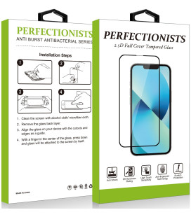 Juodas LCD apsauginis stikliukas Apple iPhone 17 Pro Max / 18 Pro Max telefonui "2.5D Perfectionists"