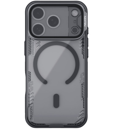 Juodas dėklas Apple iPhone 17 Pro telefonui "Nillkin Iceblade Prop Magnetic Cover"