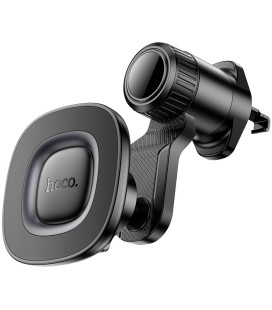 Juodas automobilinis telefono laikiklis į groteles "Hoco H74"