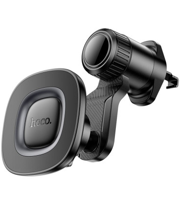 Juodas automobilinis telefono laikiklis į groteles "Hoco H74"