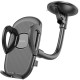 Juodas automobilinis telefono laikiklis ant stiklo "Hoco H10"