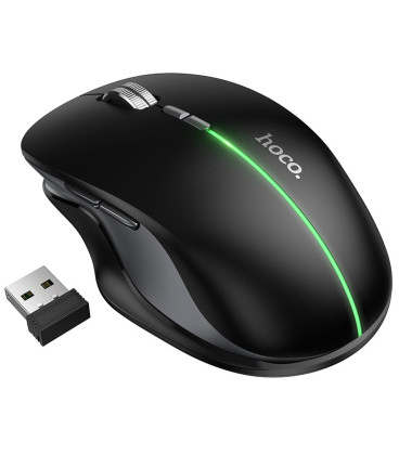 Juoda belaidė pelė "Hoco GM40 RGB"