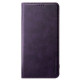 Violetinis atverčiamas dėklas Samsung Galaxy S21 FE telefonui "HDD Magnetic Wallet Case"