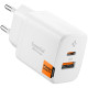 Baltas 20W 1xUSB-A + 1xUSB-C pakrovėjas "Spigen EE202EU Essential 2-Port"