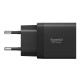 Juodas 47W 2xUSB-C pakrovėjas "Spigen EE472EU Essential 2-Port"